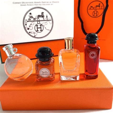 hermes women's perfume discovery set|hermes miniature perfume gift set.